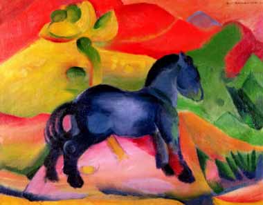 Painting Code#70618-Marc, Franz  - Little Blue Horse