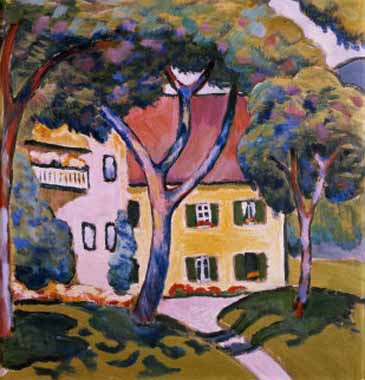 Painting Code#70651-Macke, August - House in a Landscape