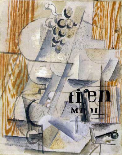 Painting Code#7066-Braque, Georges - Fruit Dish