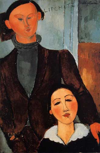 Painting Code#70780-Modigliani, Amedeo - Jacques and Berthe Lipchitz