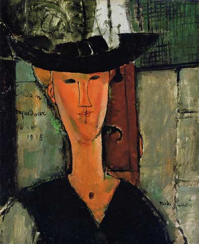 Painting Code#70793-Modigliani, Amedeo - Madame Pompador