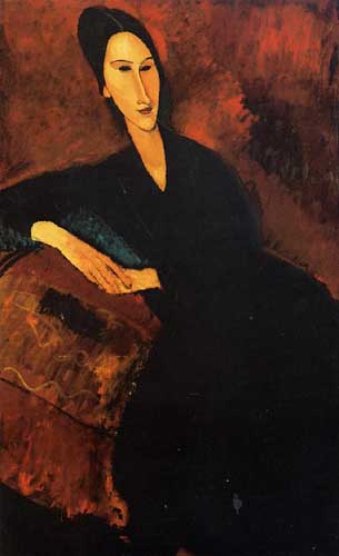 Painting Code#70797-Modigliani, Amedeo - Portrait of Anna Zborowska