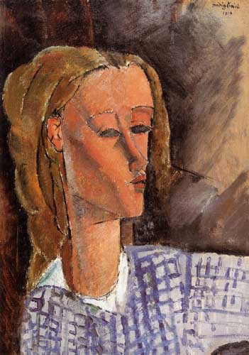 Painting Code#70799-Modigliani, Amedeo - Portrait of Beatrice Hastings 