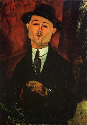 Painting Code#70814-Modigliani, Amedeo - Portrait of Paul Guillaume - Novo Pilota