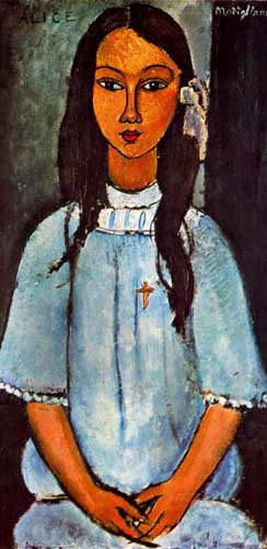 Painting Code#70818-Modigliani, Amedeo - Alice
