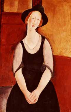 Painting Code#70829-Modigliani, Amedeo - Portrait of Thora Klinckowstrom