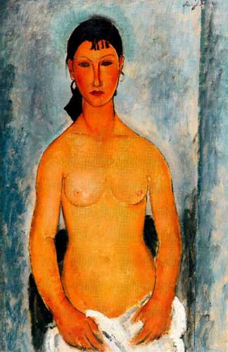 Painting Code#70838-Modigliani, Amedeo - Stand Naked - Elvira
