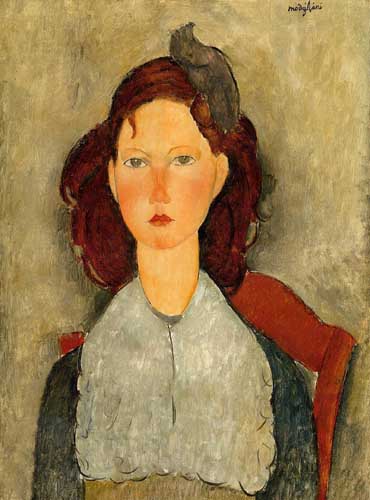 Painting Code#70853-Modigliani, Amedeo - Young Girl Seated