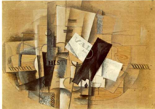 Painting Code#7093-Braque, Georges: Pedestal Table