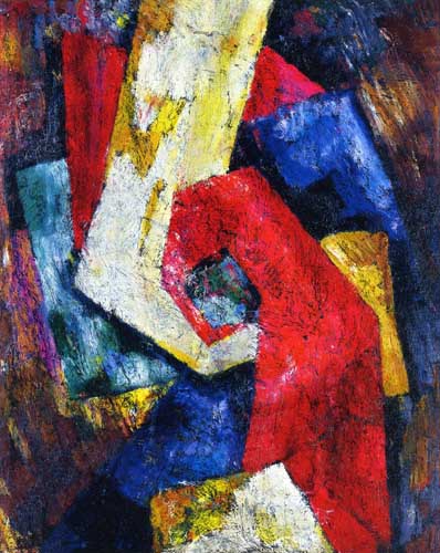 Painting Code#7099-Marsden Hartley: Composition