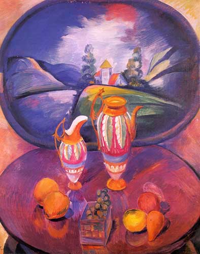 Painting Code#7132-Kuznetsov, Pavel (Russia): Still Life with a Tray