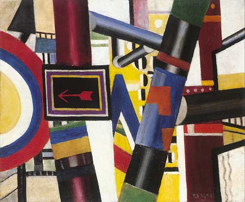 Painting Code#7134-Leger, Fernand(France): Sketch for The Railway Crossing