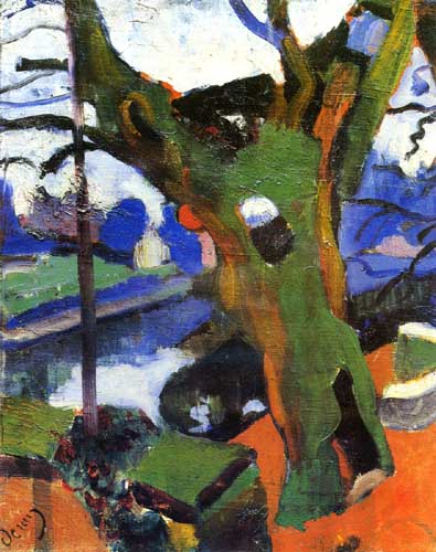 Painting Code#7178-Andre Derain(France): Old Tree