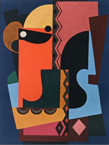 Painting Code#7231-Auguste Herbin - Composition 2