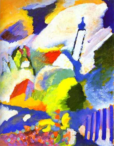 Painting Code#7331-Kandinsky, Wassily: Church in Murnau