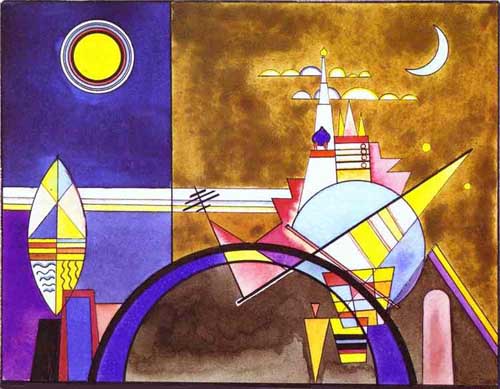 Painting Code#7350-Kandinsky, Wassily: Picture XVI,  The Great Gate of Kiev