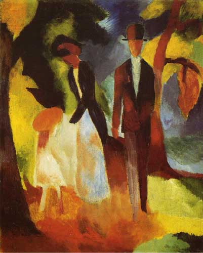 Painting Code#7457-Macke, August - People by the Lake