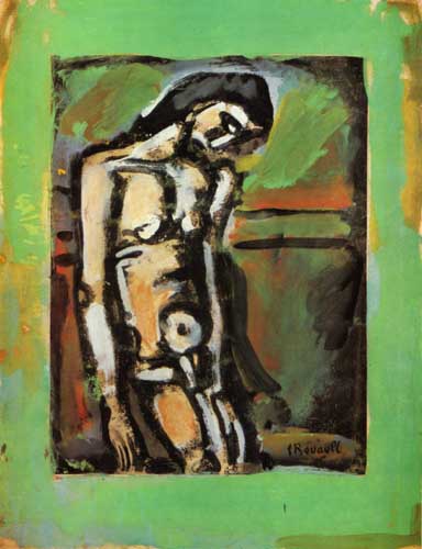 Painting Code#7480-Rouault, Georges: Christ Flagelle