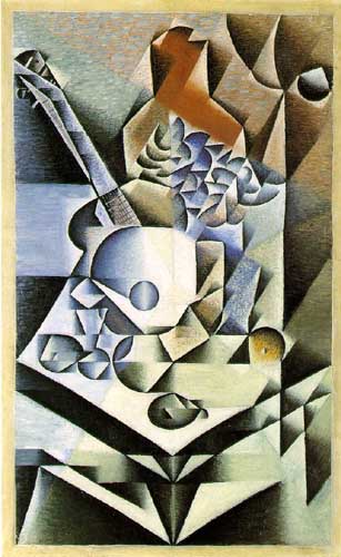 Painting Code#7603-Juan Gris: Still Life with Flowers