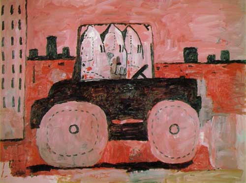 Painting Code#7670-Philip Guston - City Limits