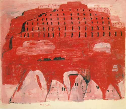 Painting Code#7686-Philip Guston: Outskirts