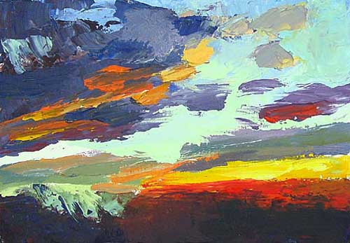 Painting Code#7706-Fiery Sunset