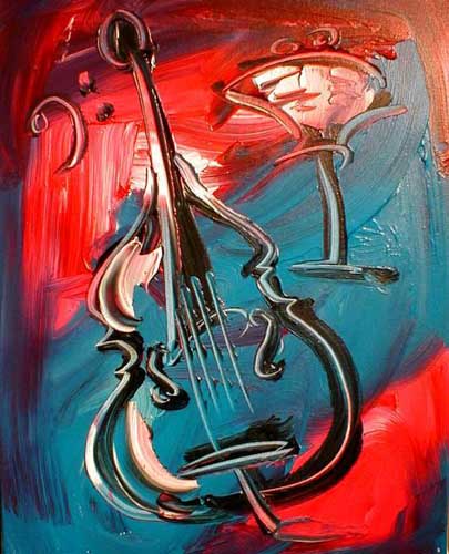 Painting Code#7803-Abstract Musical Instrument