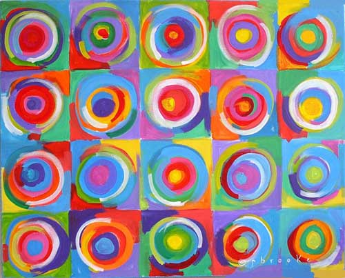 Painting Code#7840-Pamela Brooke - Rainbow Circular