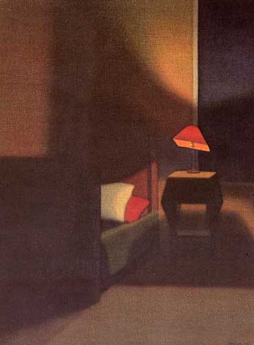 Painting Code#7878-Johansson, Stefan(Sweden): Shadows in the Bedroom Corner
