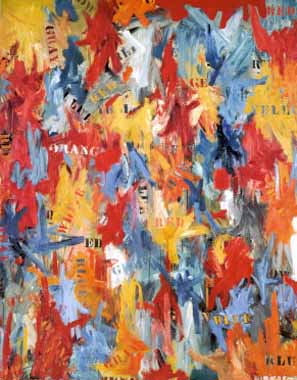 Painting Code#7910-Jasper Johns - False Start