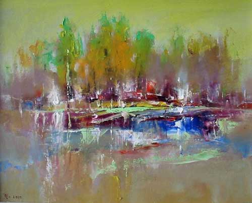 Painting Code#7937-Abstract Landscape