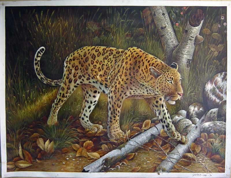 Painting Code#S120901-Leopard Painting