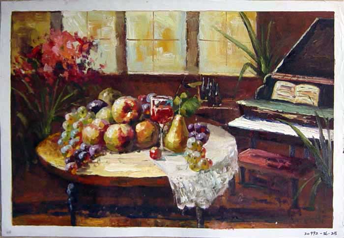 Painting Code#S120992-Still Life Painting with Fruits