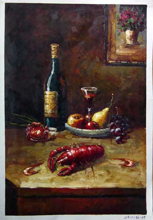 Painting Code#S121917-Still Life with Lobster
