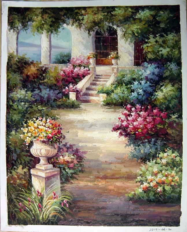 Painting Code#S122151-Garden Painting