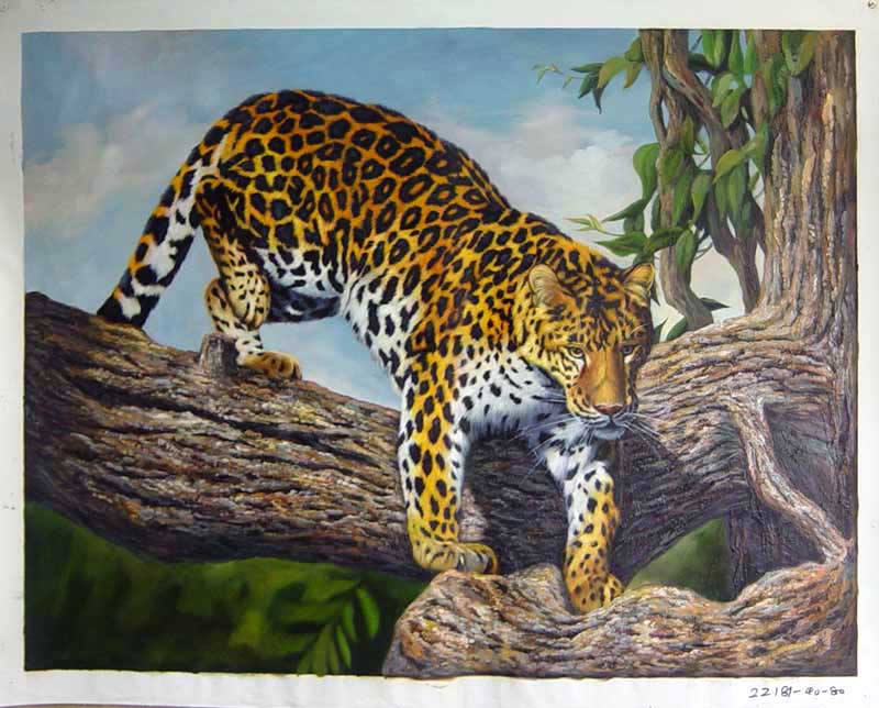 Painting Code#S122181-Leopard Painting