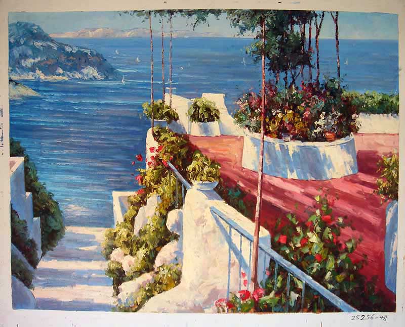 Painting Code#S125256-Mediterranean Paintings / ls