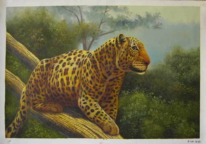 Painting Code#S119124-Leopard Painting