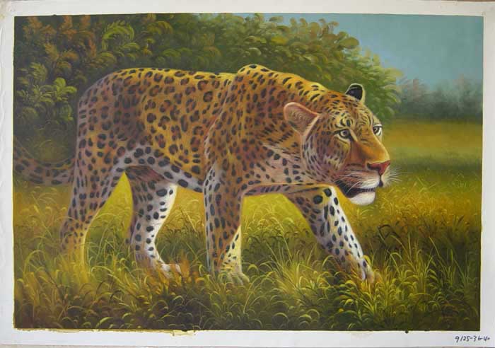 Painting Code#S119125-Leopard Painting