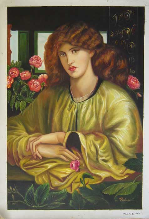 Painting Code#S119229-After Dante Gabriel Rossetti&#039;  &quot;The Lady of the Window&quot;