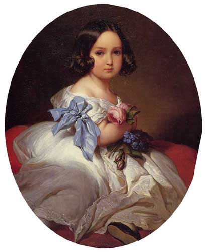 Painting Code#1049-Winterhalter, Franz Xavier:  Princess Charlotte of Belgium