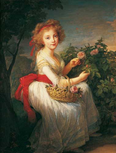 Painting Code#11116-Vigee-Le Brun, Elisabeth Louise(France) -  Maria Christina of Bourbon-Naples