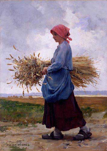 Painting Code#11212-Dupre, Julien(France): Returning From the Fields