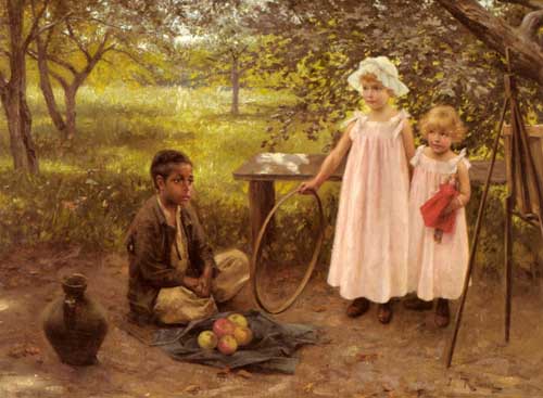 11773 Children oil paintings oil paintings for sale