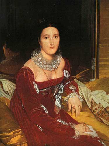 Painting Code#1202-Ingres: Portrait of Madame de Senonnes