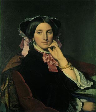 Painting Code#1210-Ingres: Caroline Maille, Madame Gonse