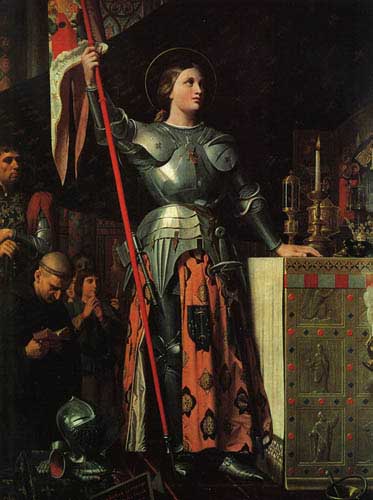 Painting Code#12152-Ingres: Joan of Arc at the Coronation of Charles