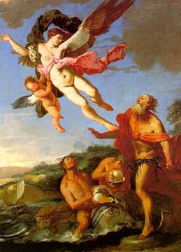Painting Code#12181-Carpioni, Giulio: Neptune Chasing Coronis