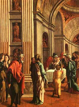 Painting Code#12214-Scorel, Jan van(Holland): Presentation of Jesus in the Temple