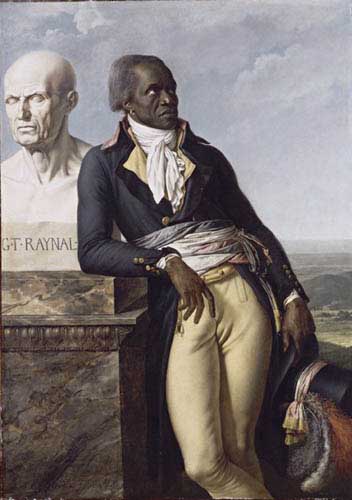 Painting Code#12336-Anne-Louis Girodet de Roussy-Trioson (1767-1824)Portrait of Jean Baptiste Belley